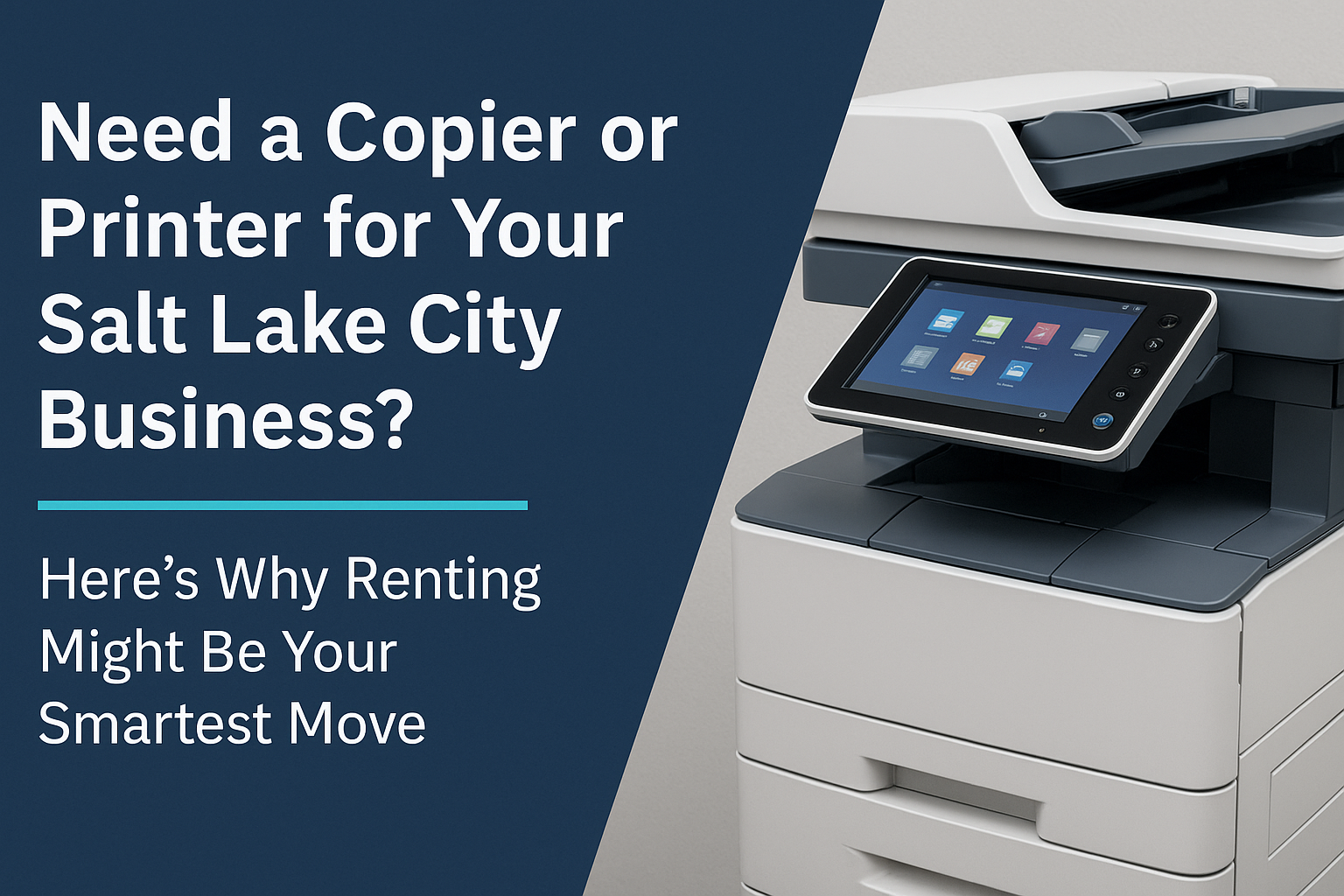 need a copier or printer for your salt lake city business? Here's why renting might be your smartest move